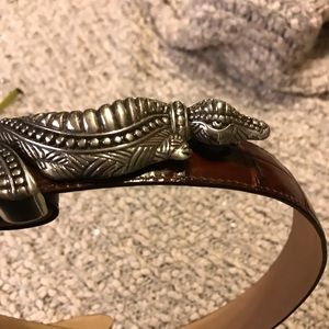 “ ALLIGATOR “ BRIGHTON LEATHER BELT!!